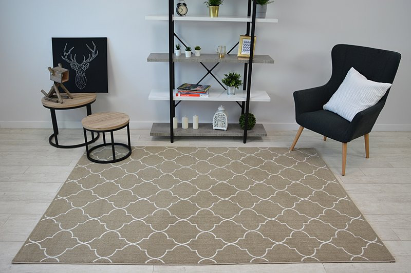 Dywan SENSE Micro 81220 KONICZYNA MAROKAŃSKA beż/biały 80x150 cm