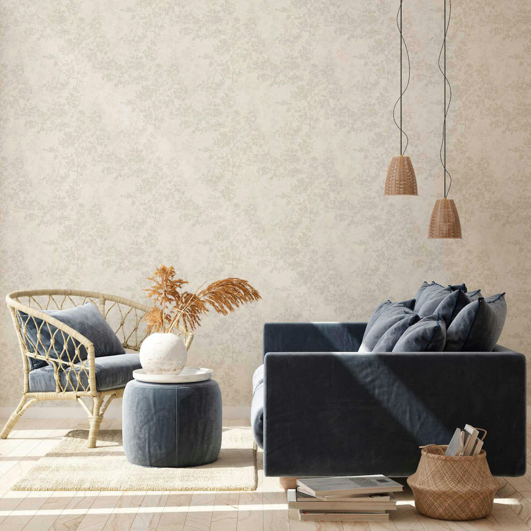 NEW WALLS - Papier peint imprimé canopée papier naturel  x