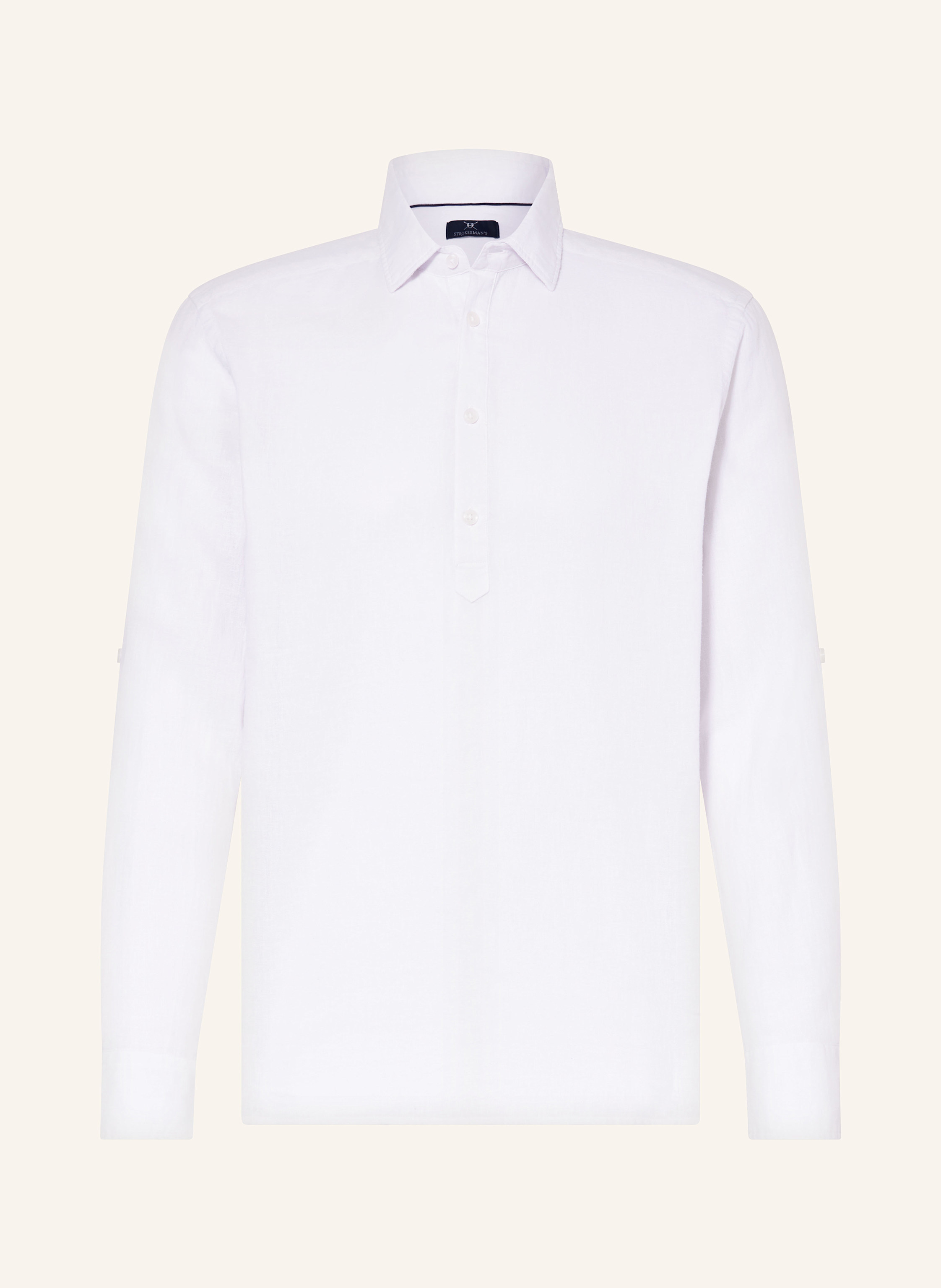 STROKESMAN'S Hemd Regular Fit mit Leinen