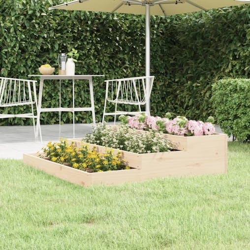 NNEVL Planter 107x107x27 cm Solid Wood Pine