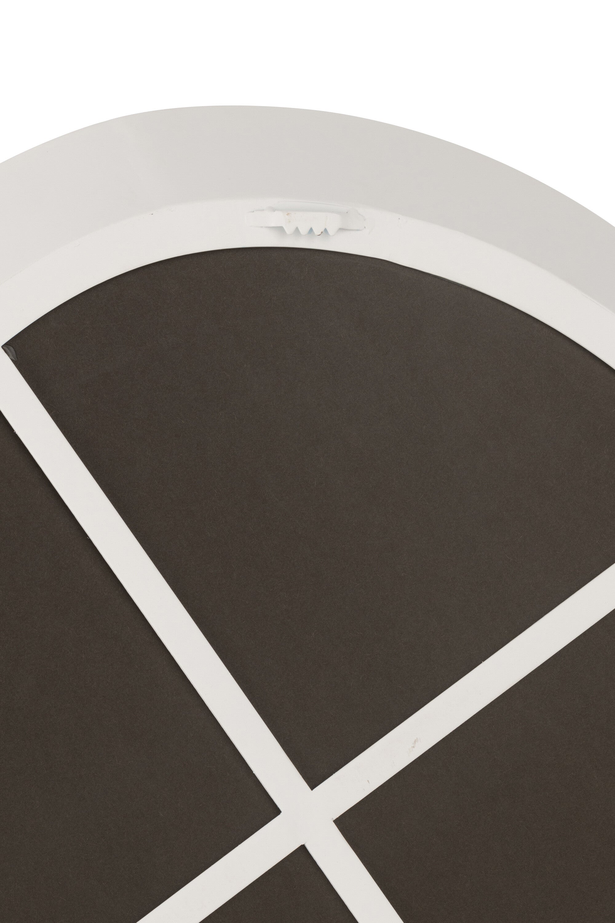 J-Line spiegel - metaal glas - wit - small - Ø 60.5 cm