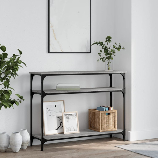 VidaXL Szary 100 x 29 x 75 cm Materiał drewnopochodny