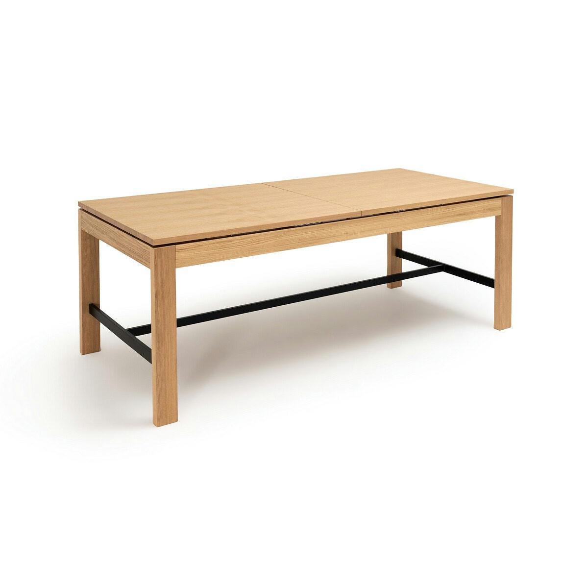 Table plaqué chêne extensible 6/10 couverts, Enola