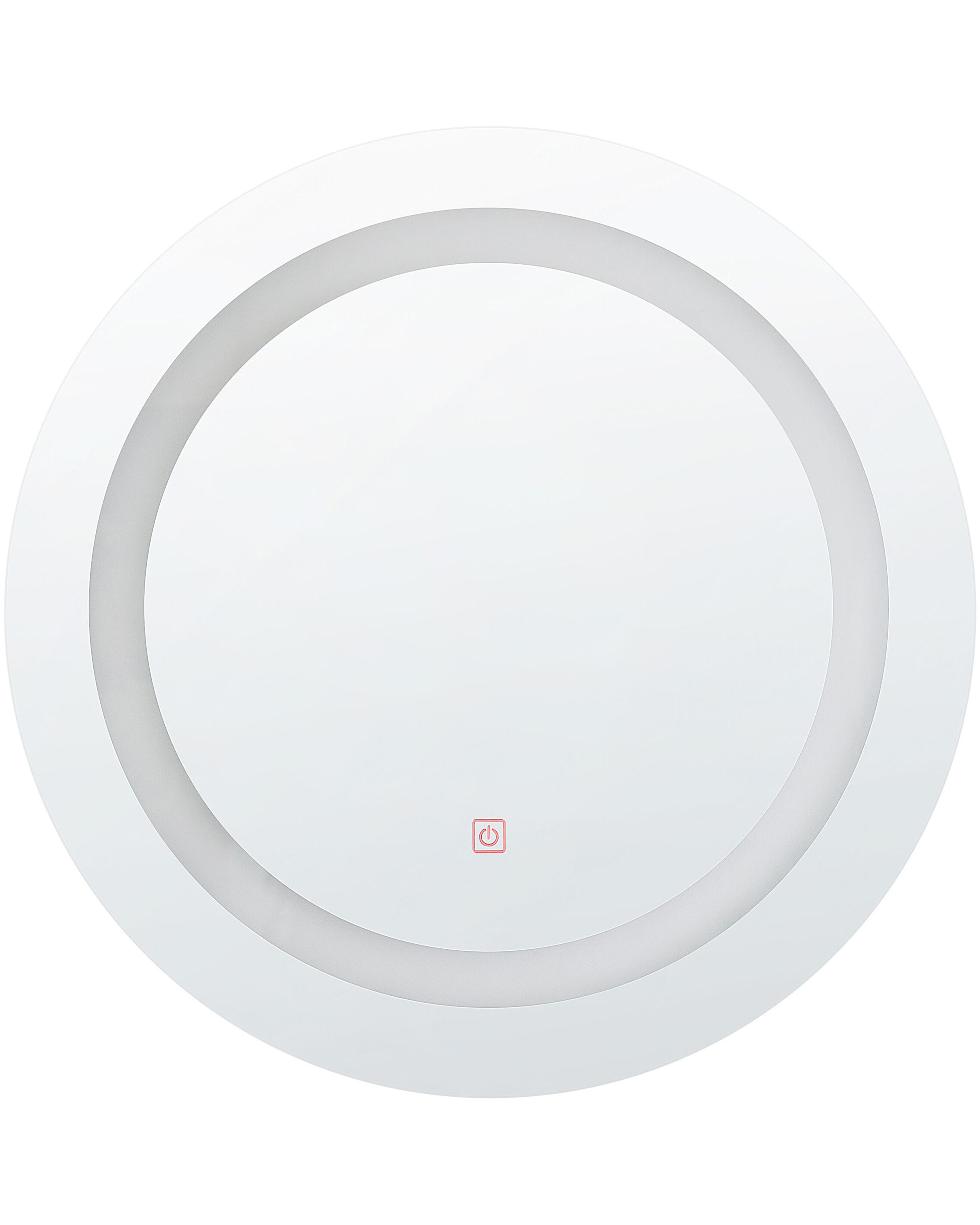 LED Bathroom Mirror SELUNE 58 cm 58 cm Silver