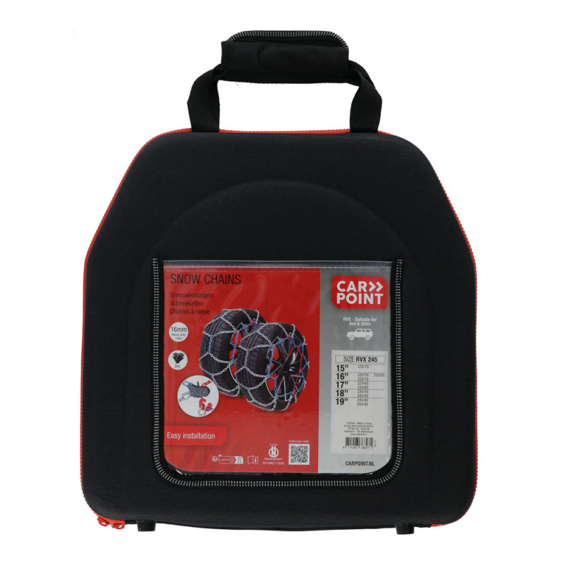 Chaîne à neige RVX-245 16 mm 2 pièces CARPOINT