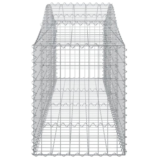 NNEVL Arched Gabion Baskets 7 pcs 200x50x60/80 cm Galvanised Iron