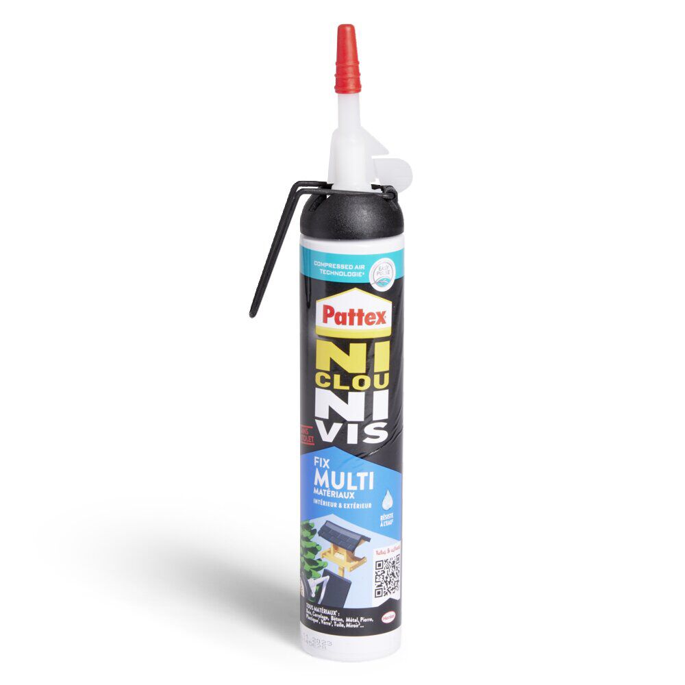 Colle de fixation Pattex Multi matériaux 326g - Intérieur et Extérieur