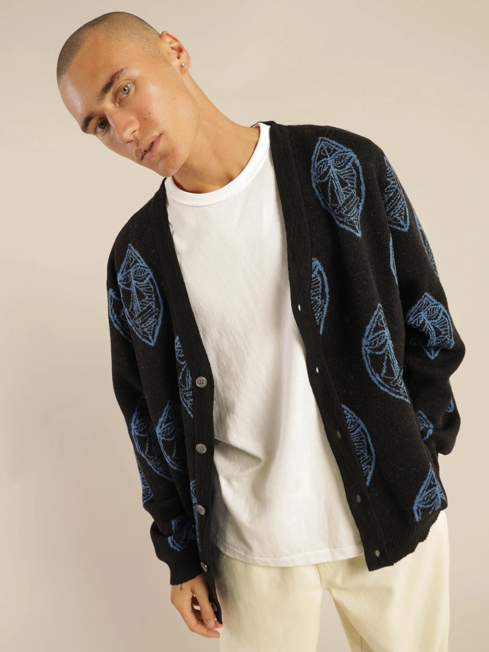 Mohair Mask Cardigan