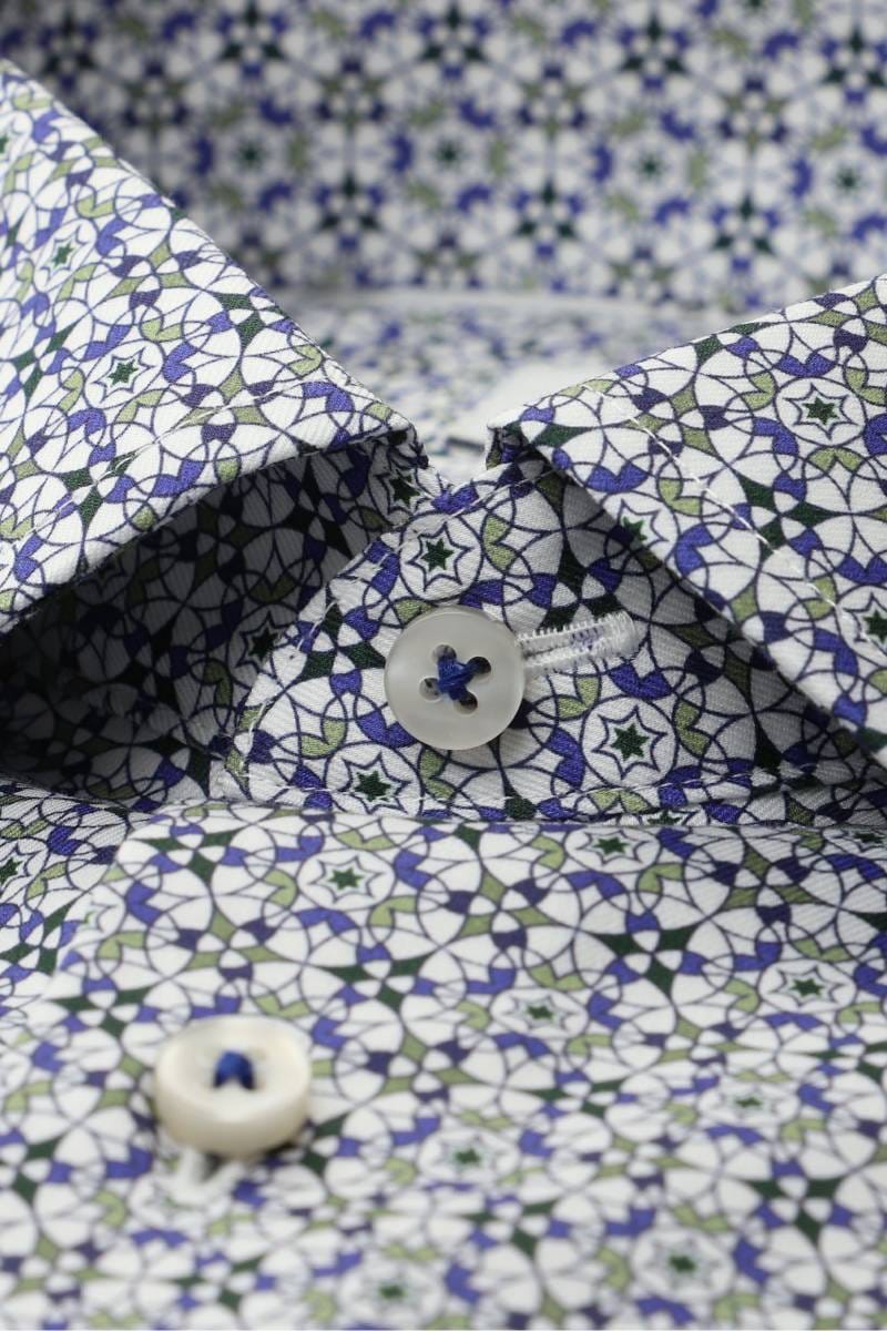 ETERNA 1863 Modern Fit Hemd grün, Bedruckt