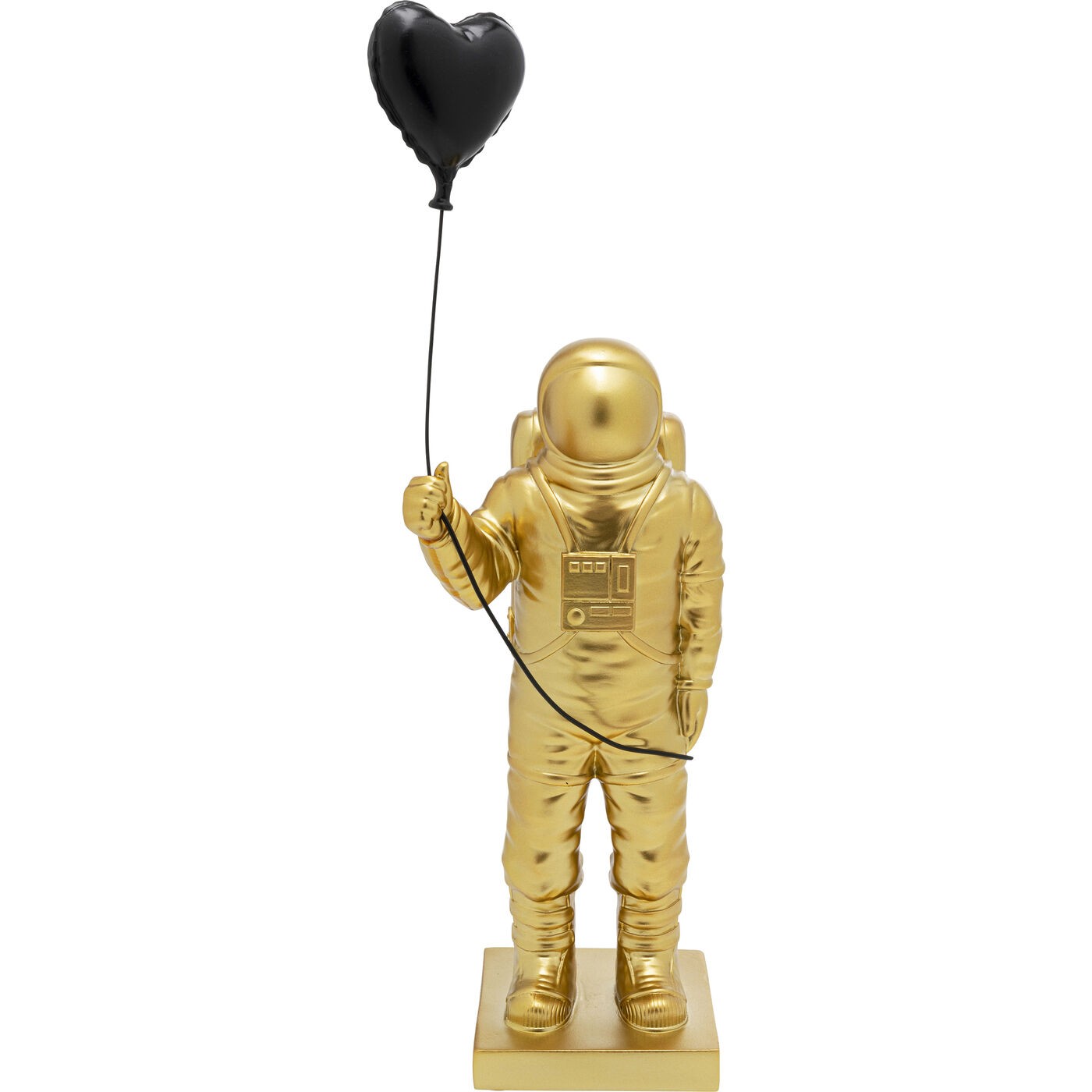 Kare Design Woonaccessoires astronaut goud ballon hart zwart