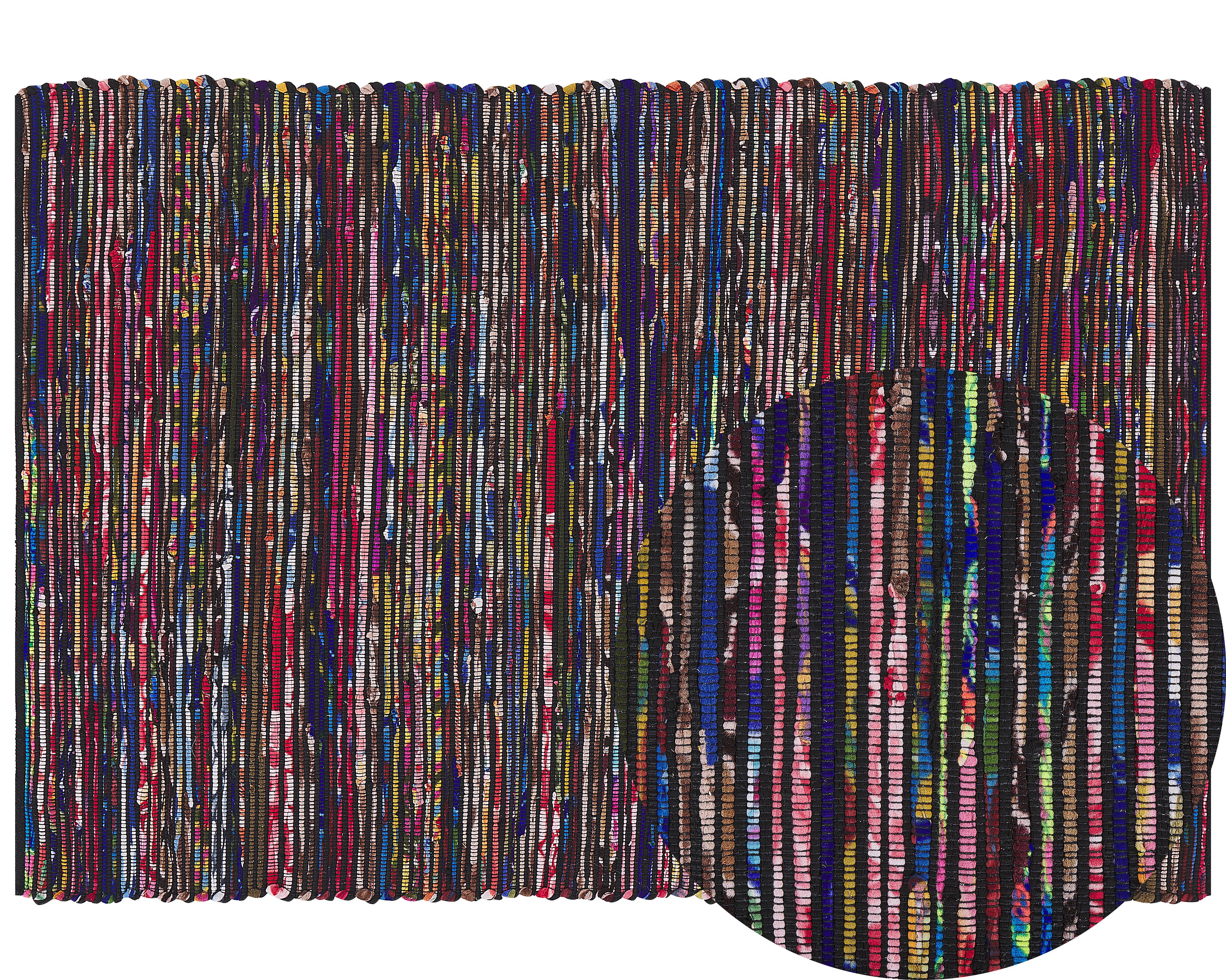 Rug BARTIN Black 140 x 200 cm
