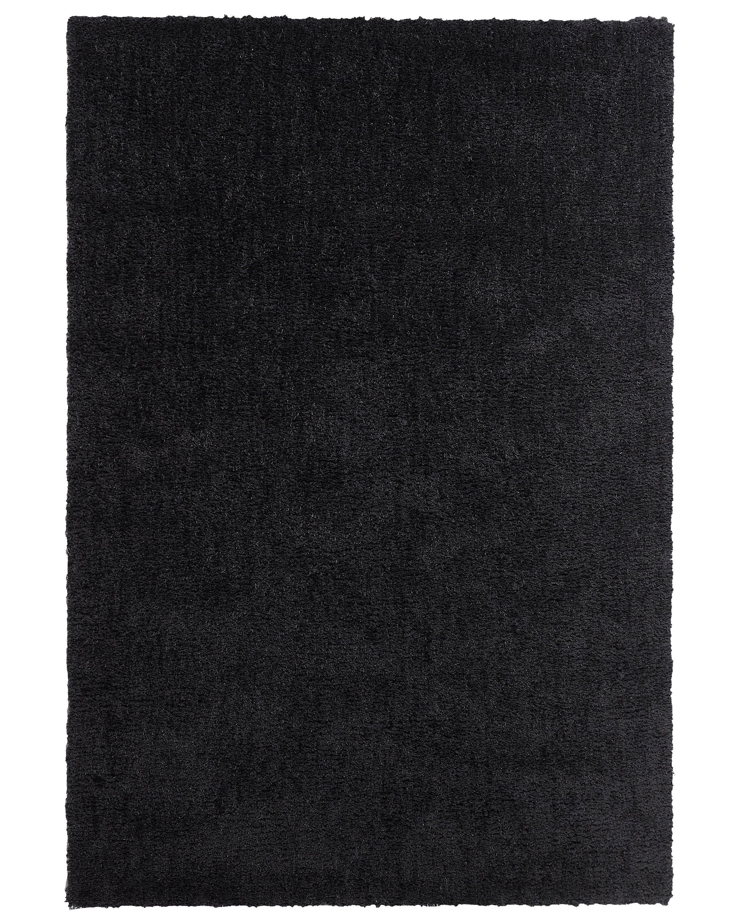 Dywan gruby miękki 140x200 cm czarny