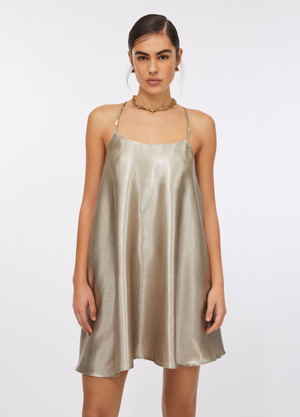 Abito in cr&ecirc;pe laminato