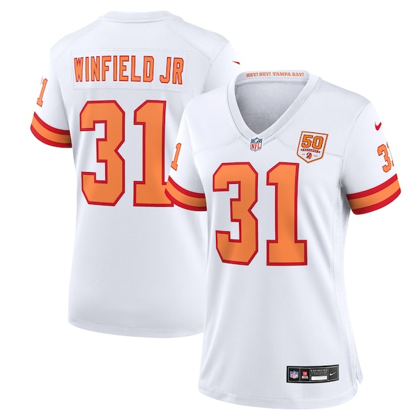 Antoine Winfield Jr. '76 Tampa Bay Buccaneers Nike Women's 50th Season Game Jersey - White