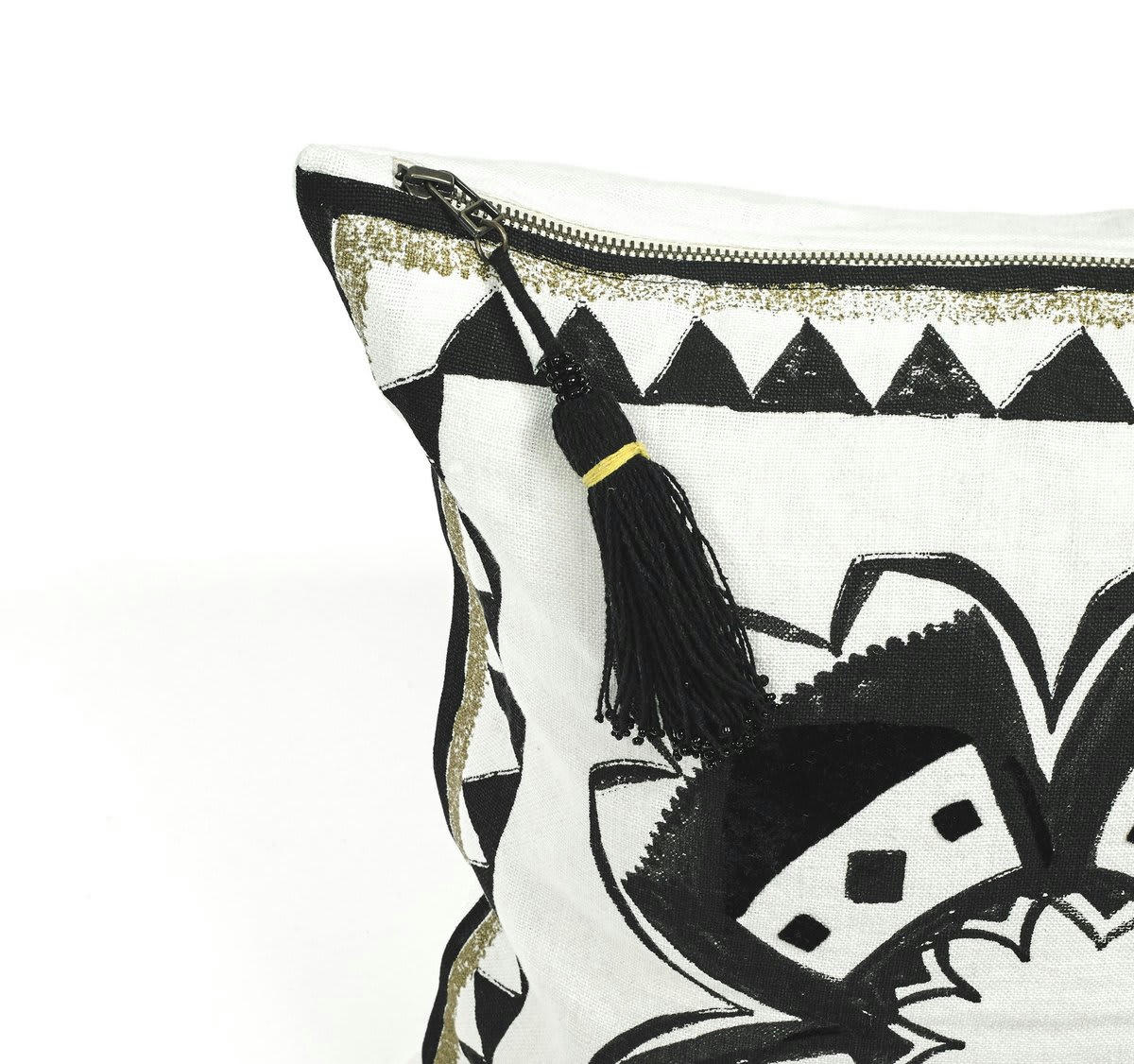 AFRIQUE ETNIQUE - AFRIQUE - Coussin en lin pur lavé Sabi Sand 45x45