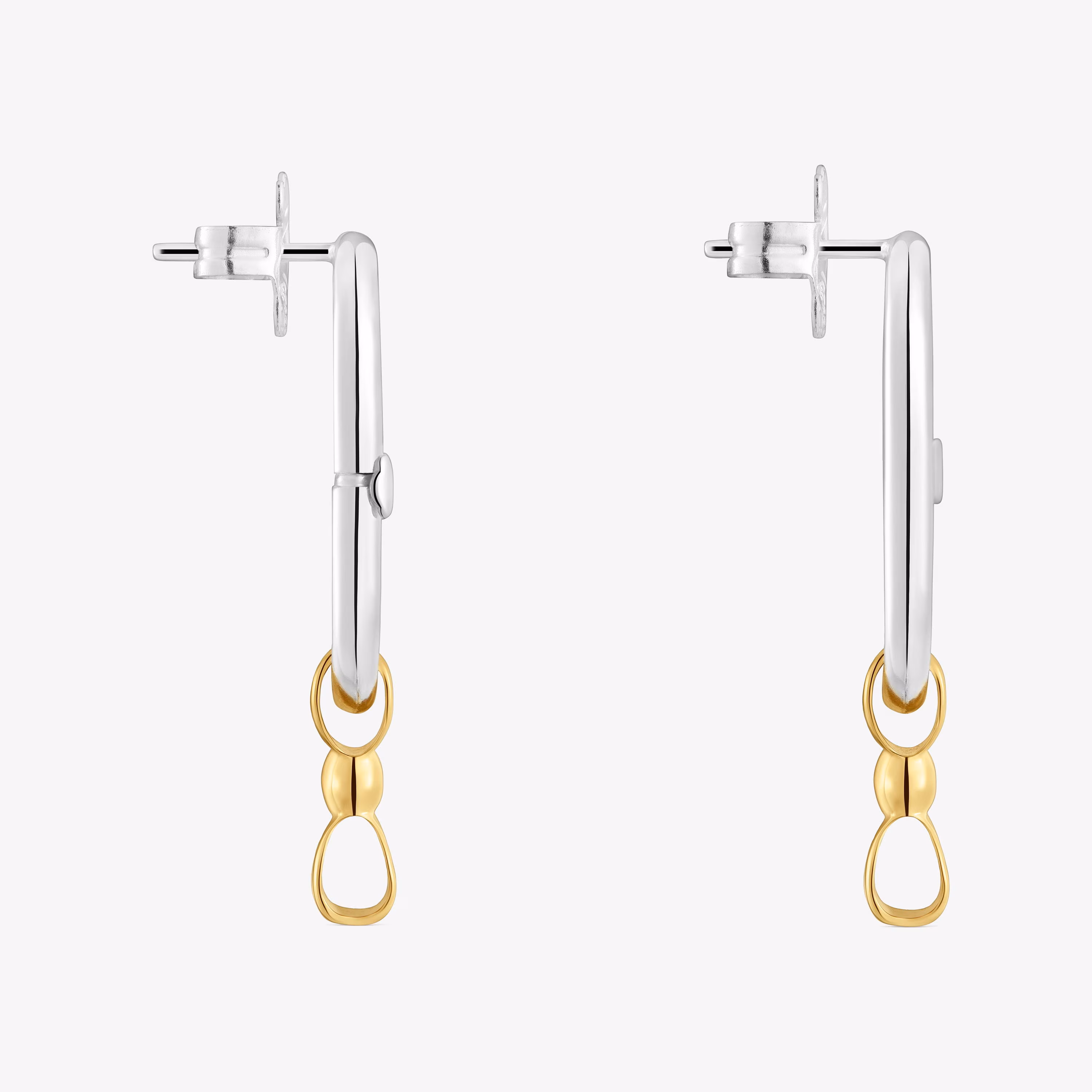 Pendientes aro motivo lazo bicolor TOUS Ribbon