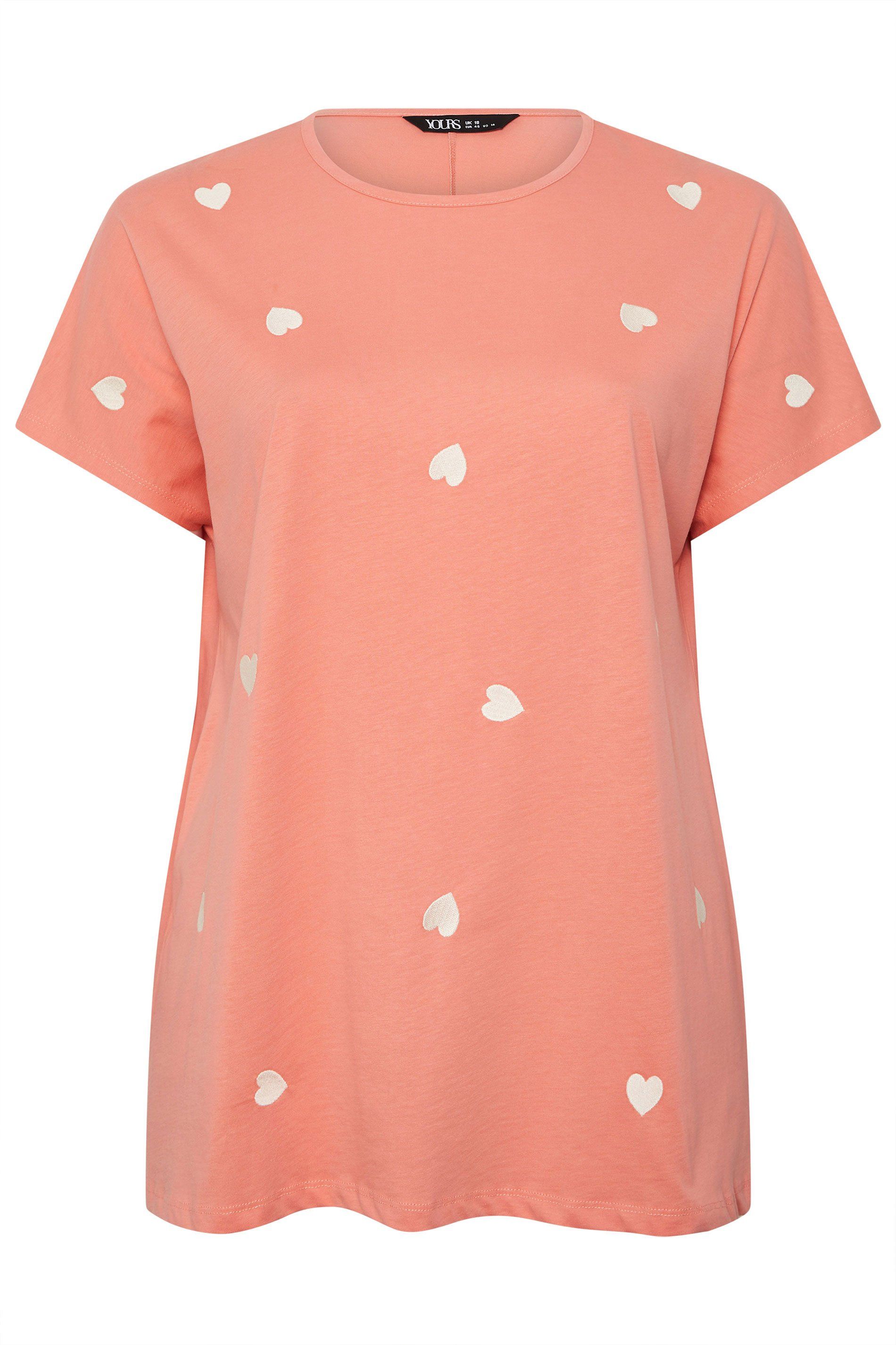 Yours Embroidered Heart T-Shirt
