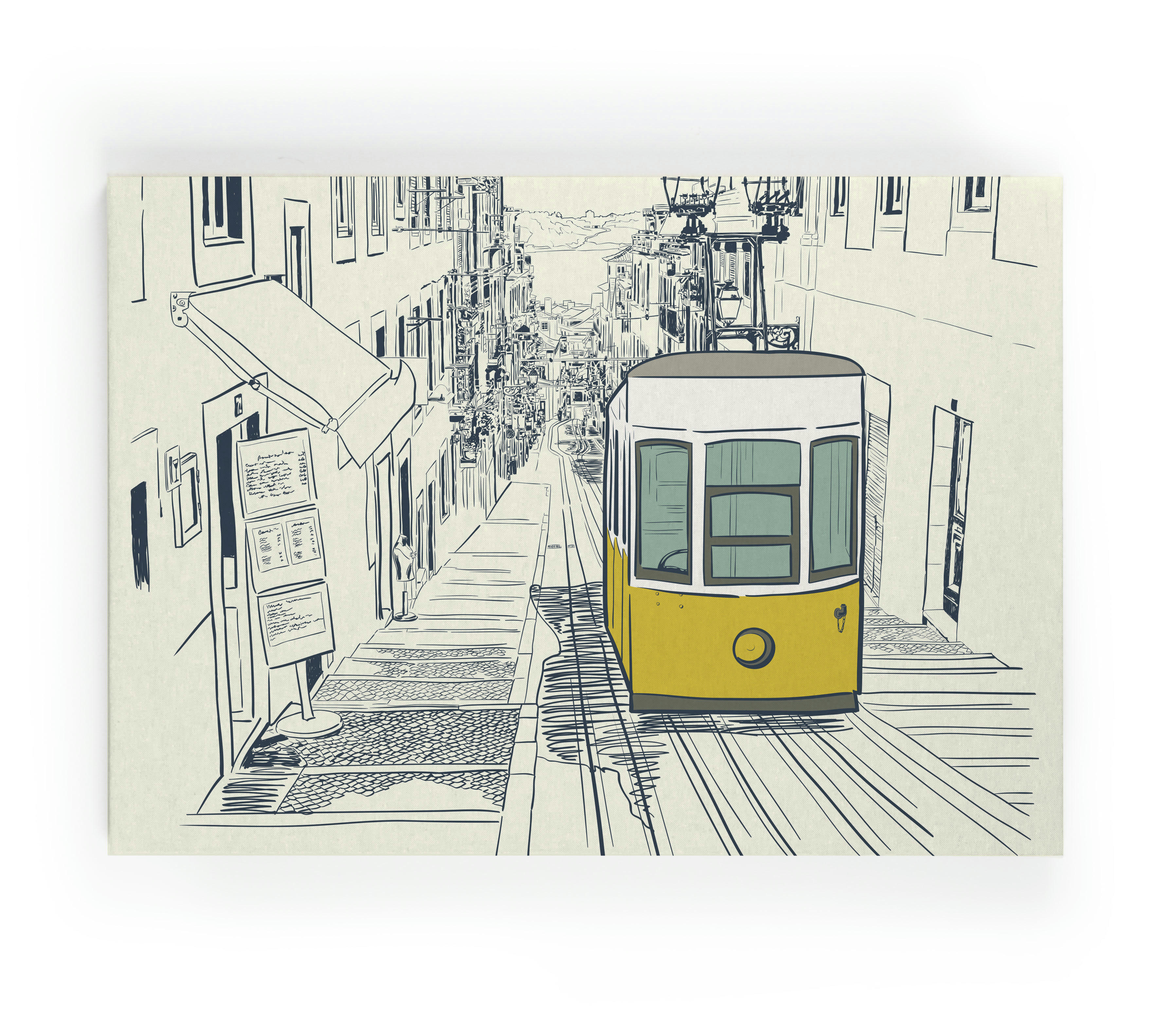 CITY - Peinture sur toile 60x40 imprimé HD ville