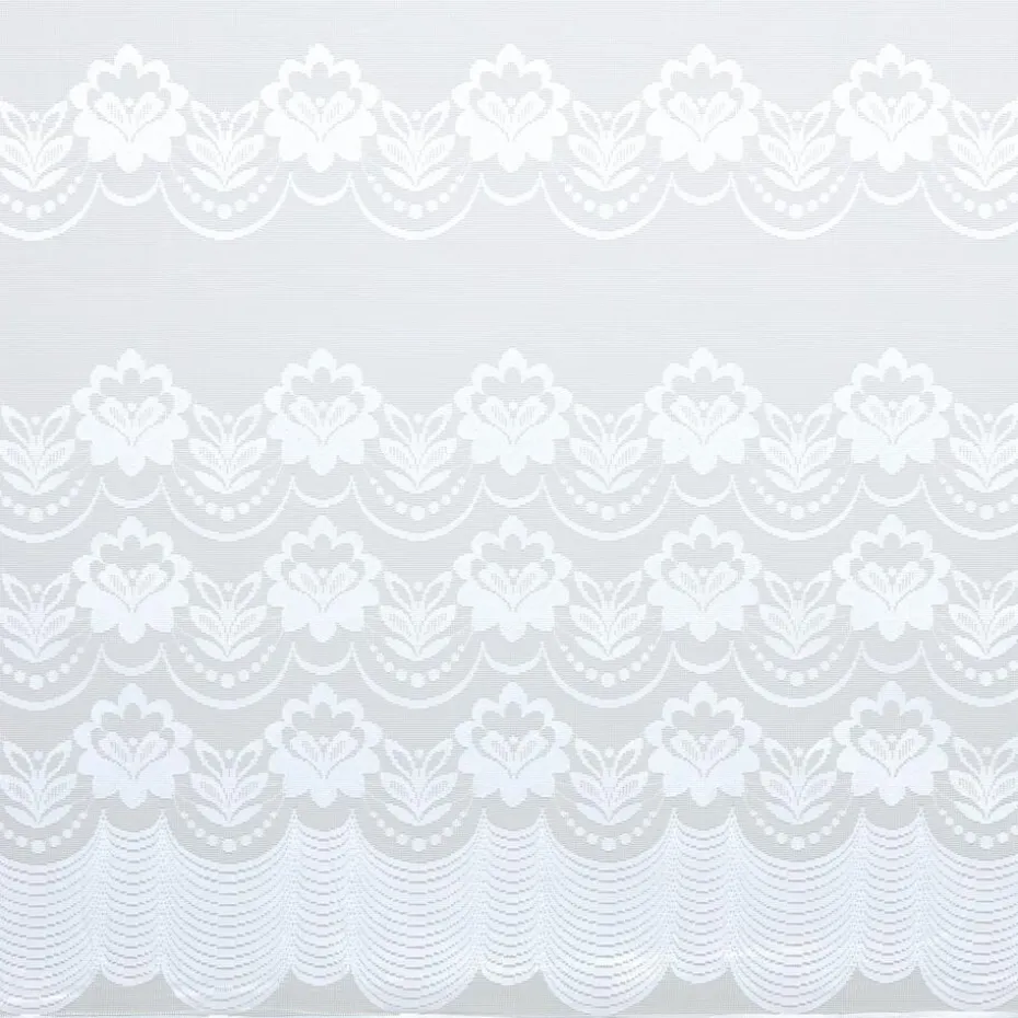 Kwantum Vouwgordijnen | Vitrages | Vitrage Silvia Wit – 180 Cm 180CM