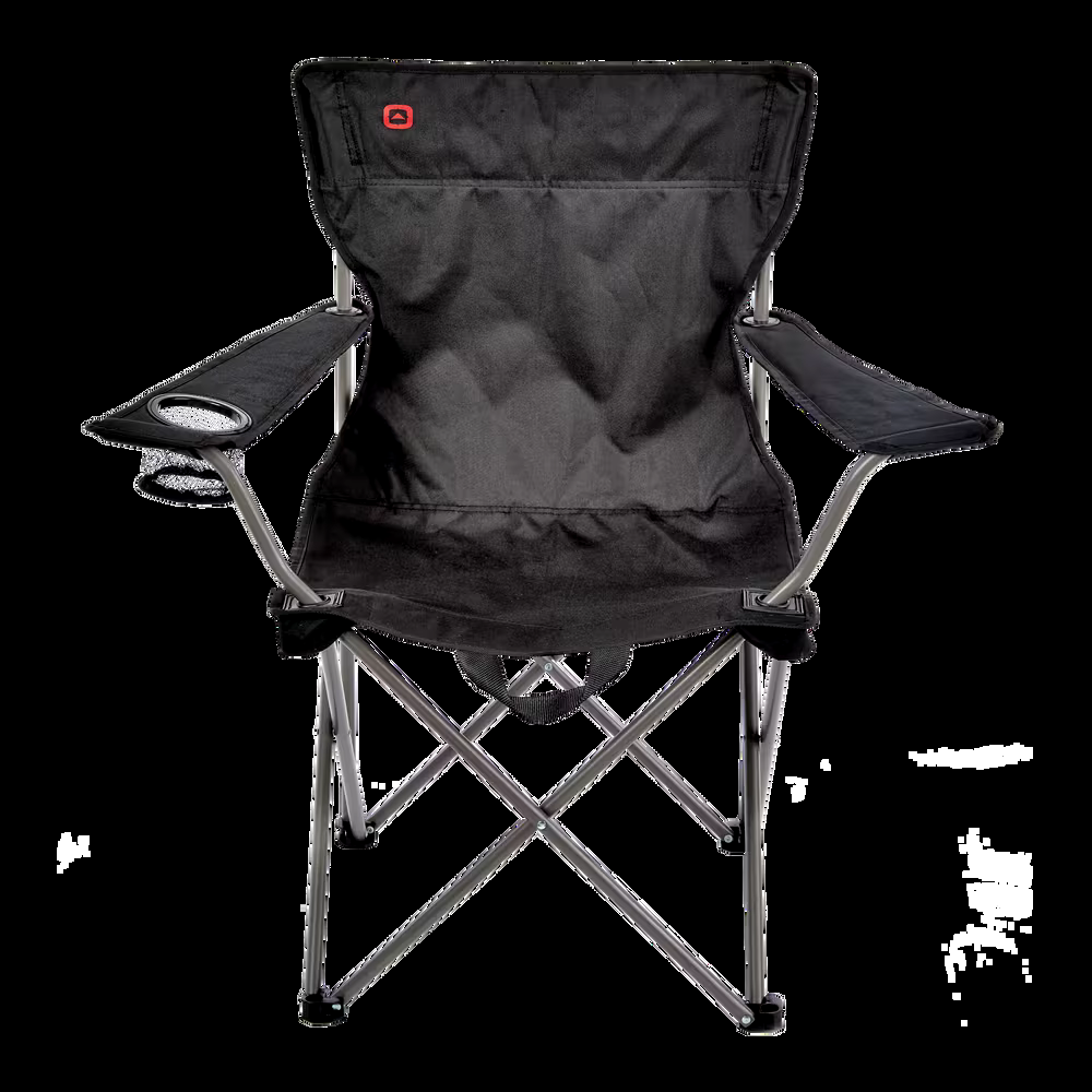 Outbound Wide Back Folding Camping Quad Chair w/ Cup Holder & Carry Strap, Assorted