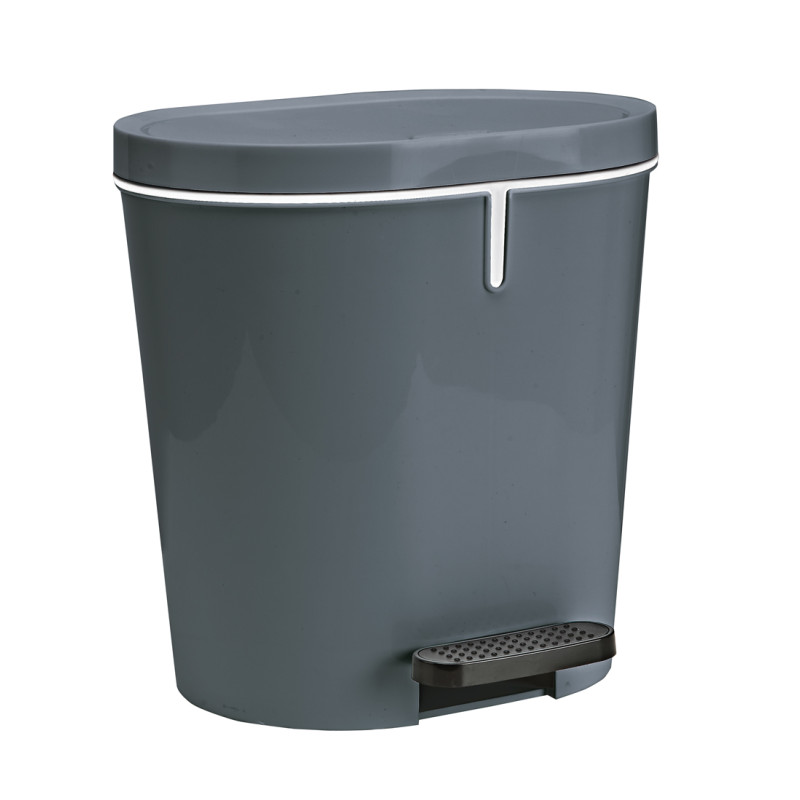 Poubelle à pédale Zamora anthracite 8 L SUNWARE