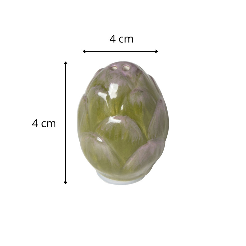 Peper- of zoutvaatje artisjok - groen - 4x4x4 cm