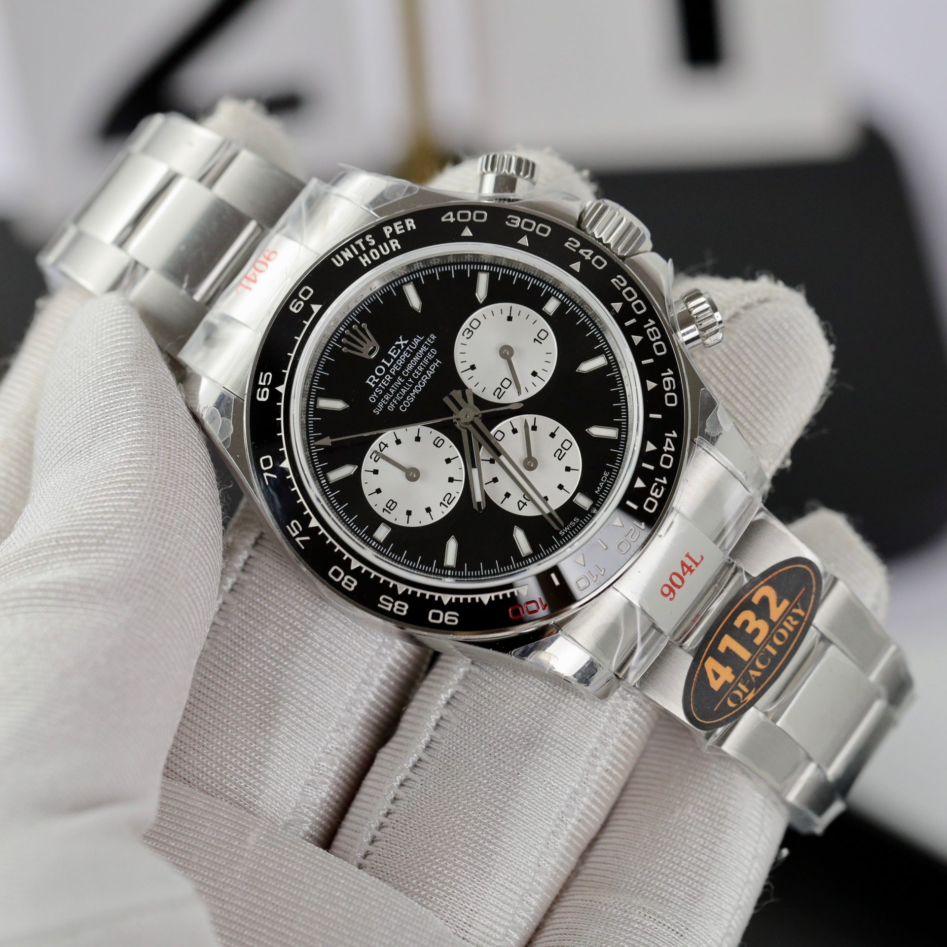 Rolex Daytona 126529LN 904L Steel Black Dial 40mm Oyster Super Clone