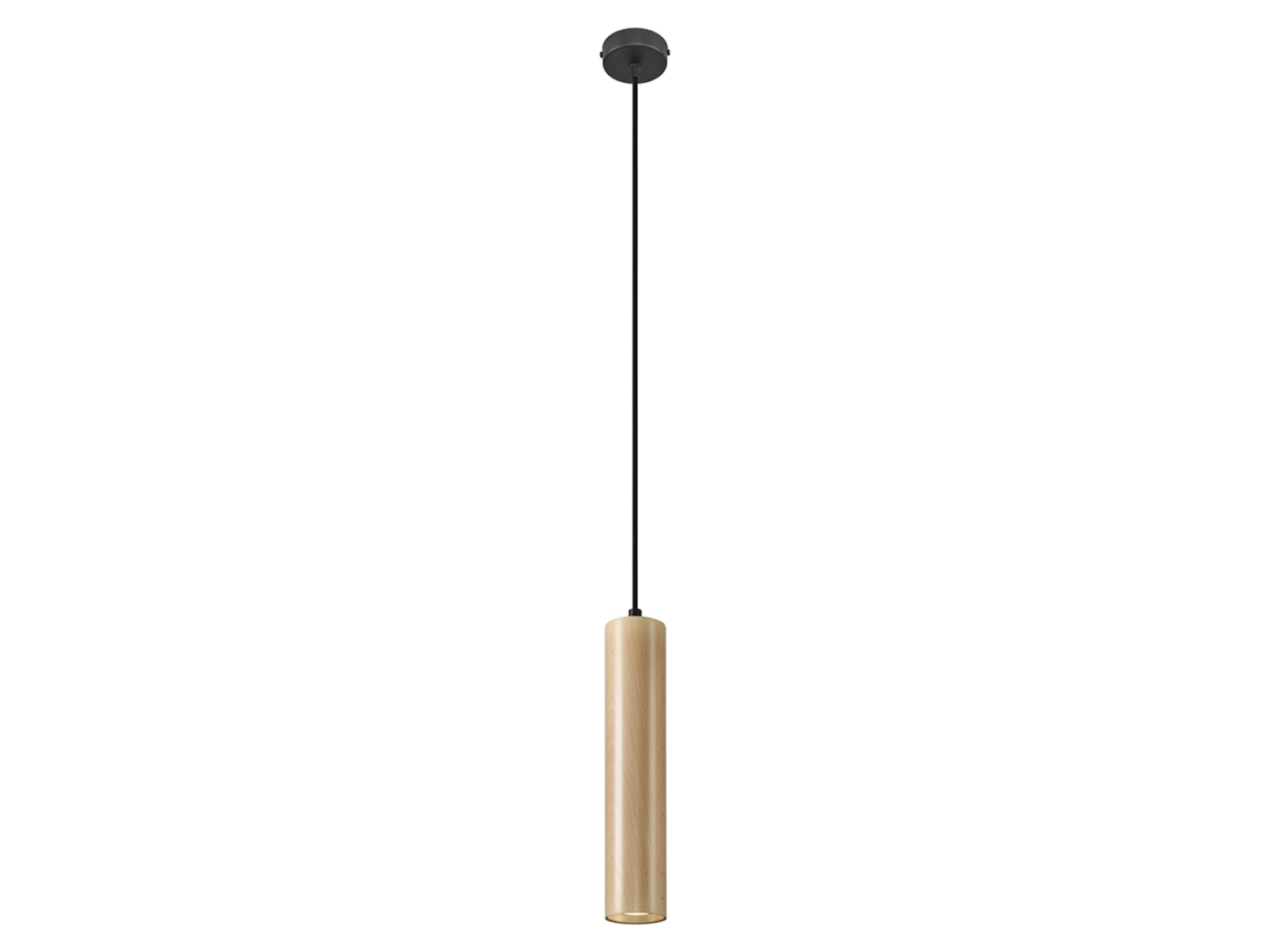 Lampa wisząca Lino drewniana brążowa