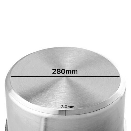 SOGA Stock Pot 17L Top Grade Thick Stainless Steel Stockpot 18/10