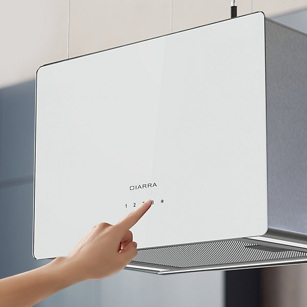 Hotte îlot 48cm smart APP contrôle wifi connectée classe A    700m3h 3 vitesses booster UV traitement CD4850S Ciarra