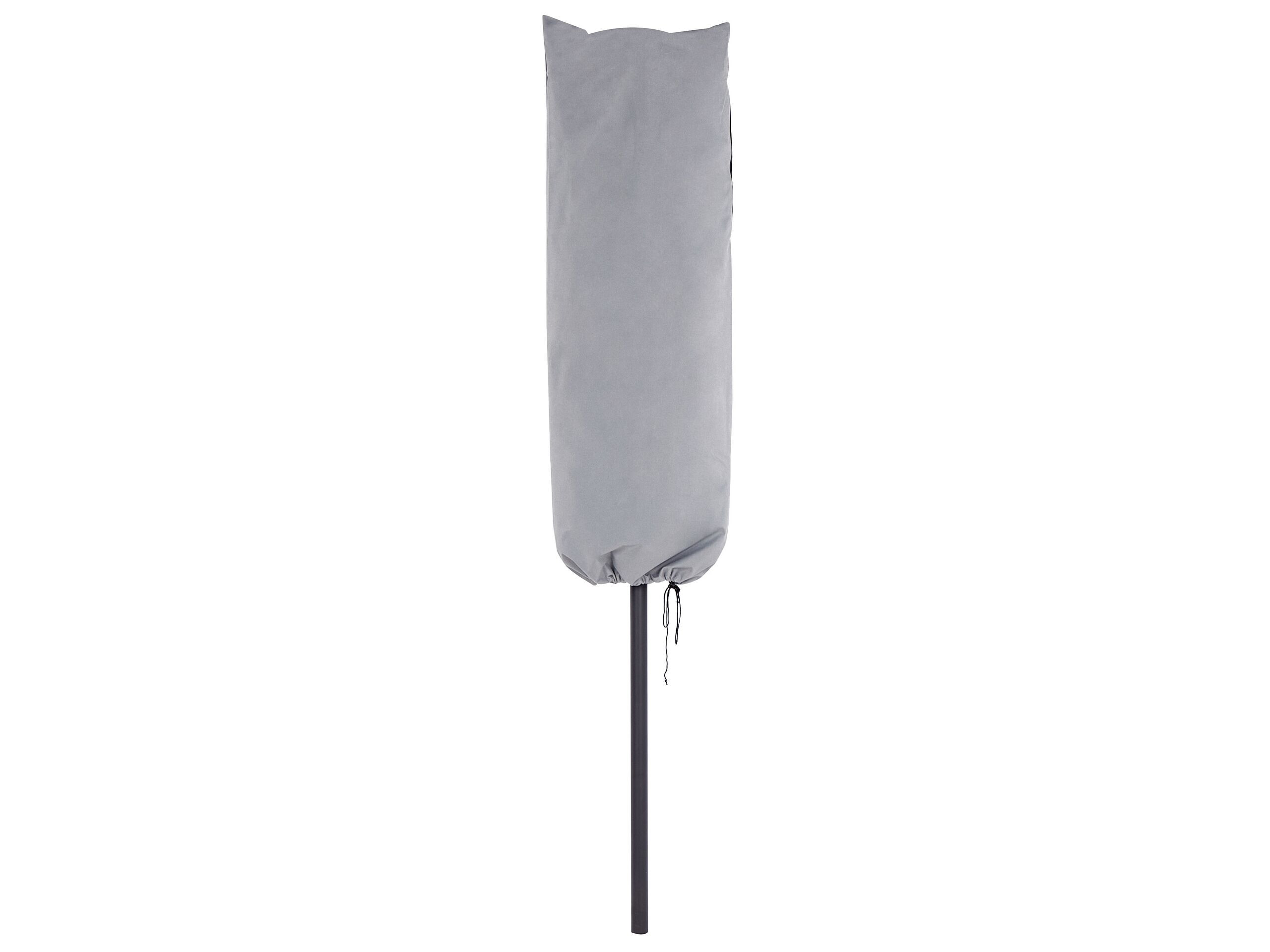 Pokrowiec ogrodowy na parasol 257x69x53 cm szary