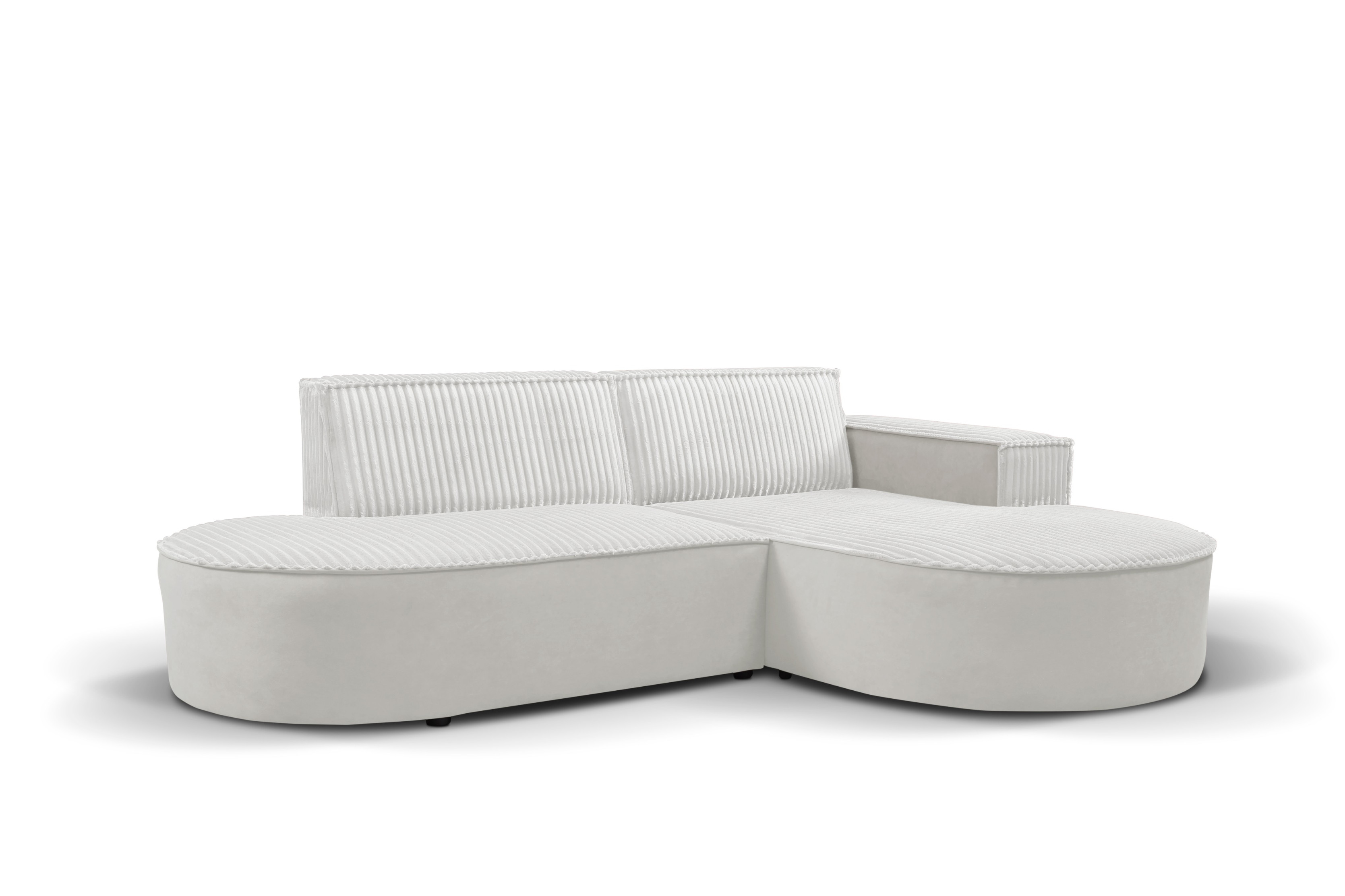 Sofa MODENA Studio Soft, tkanina Velo/Mavel, Ecru Prawostronny