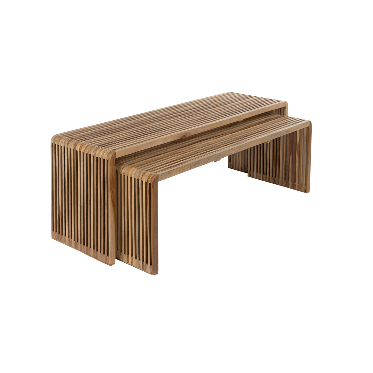 Housecraft Living Djia Salontafel Rechthoekig Teakhout - Set van 2