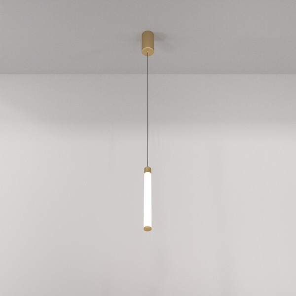 Lampa wisząca RAY mosiężno-złota LED 1x10W Ciepła biel 1000lm Maytoni
