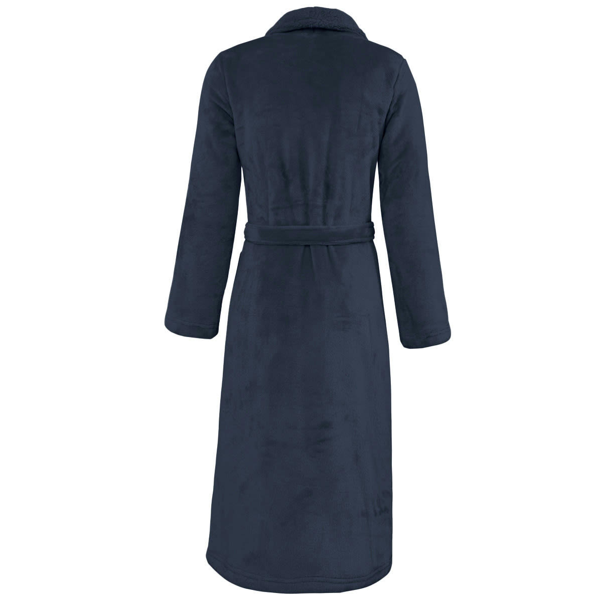 BOLSTA - Peignoir mixte polaire chaud doublé  bleu nuit S