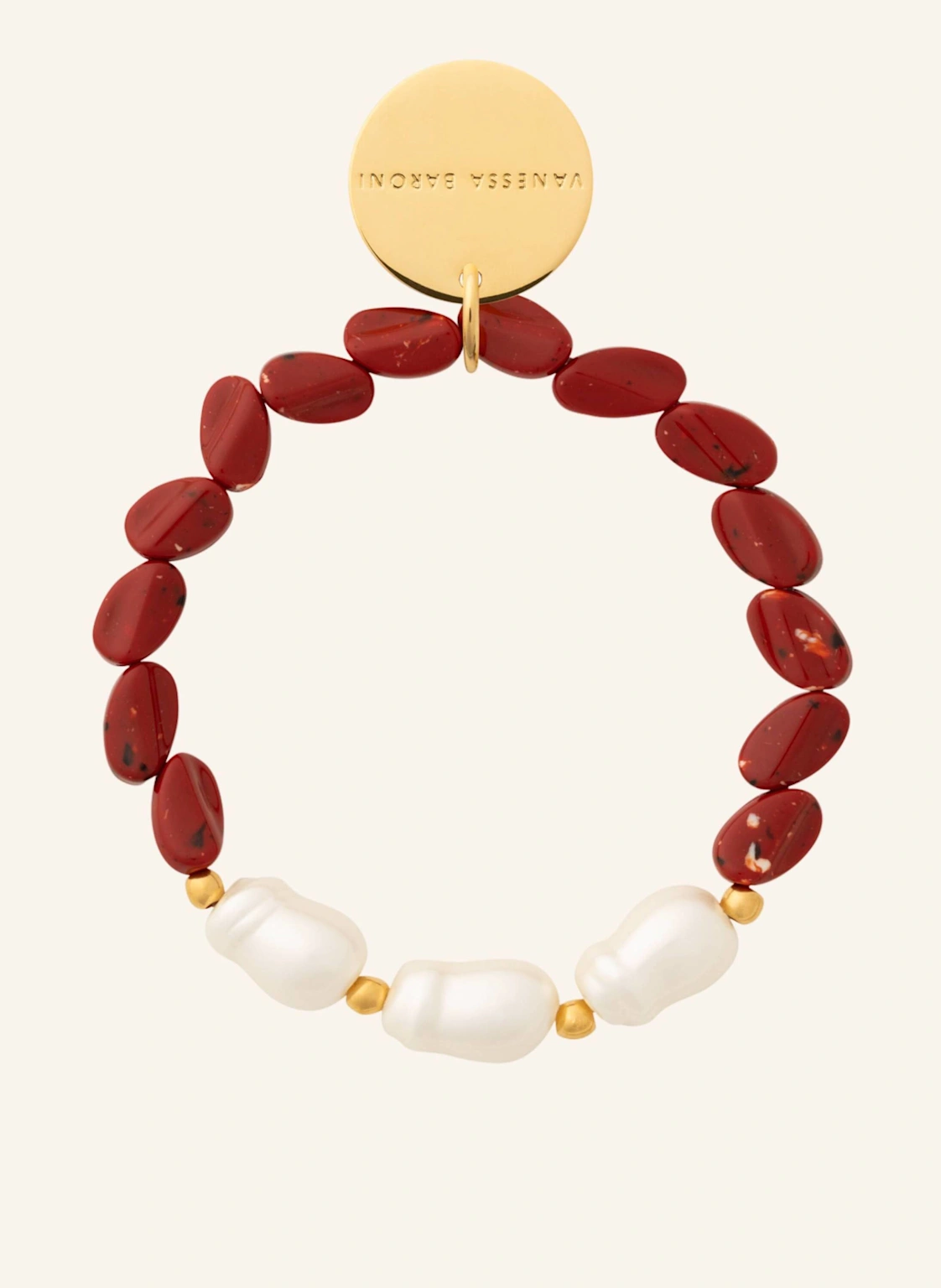 VANESSA BARONI Armbänder BEACH ORGANIC FLEX BRACELET CORAL by GLAMBOU