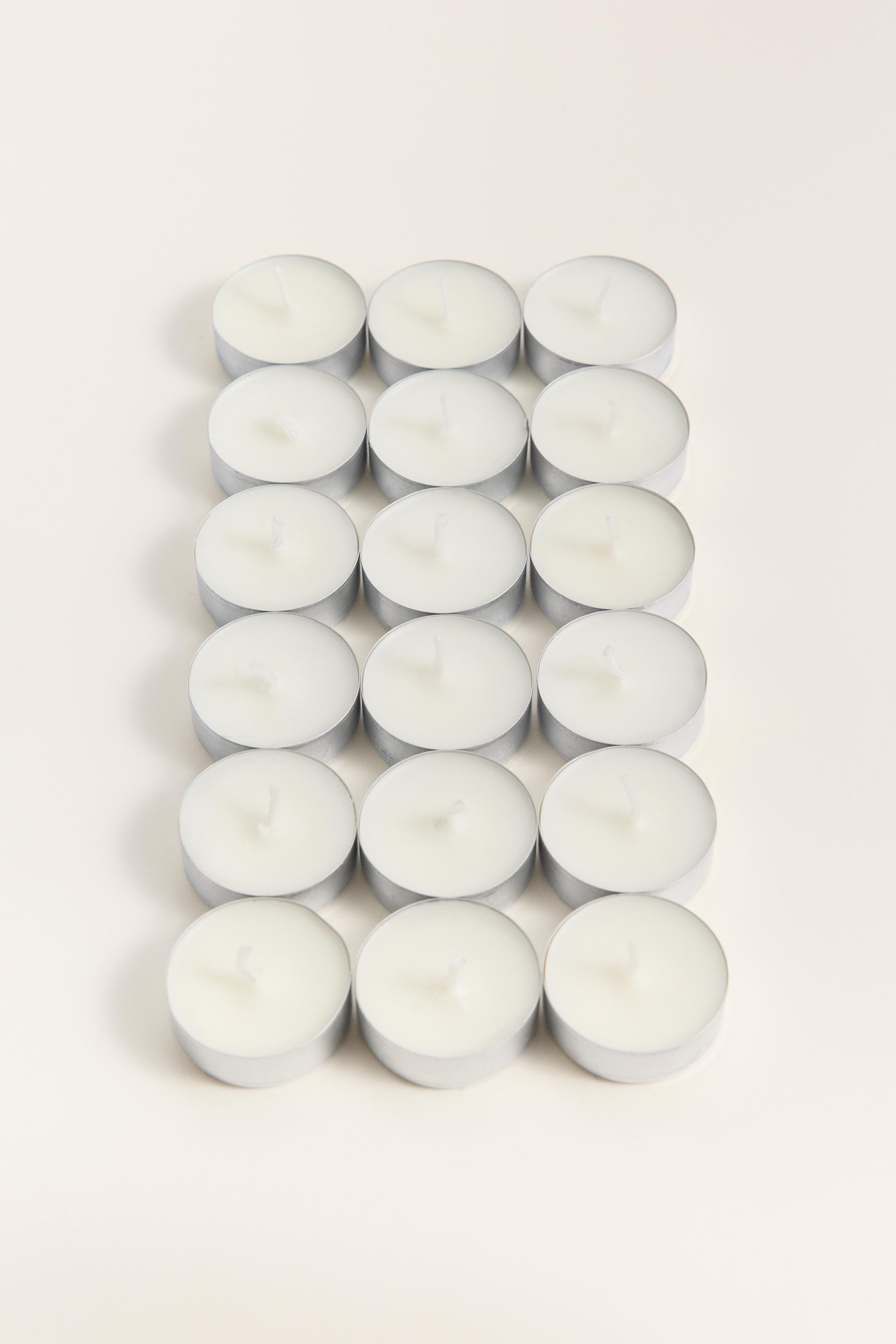Pack 18 velas pequeñas aromáticas Bergamota