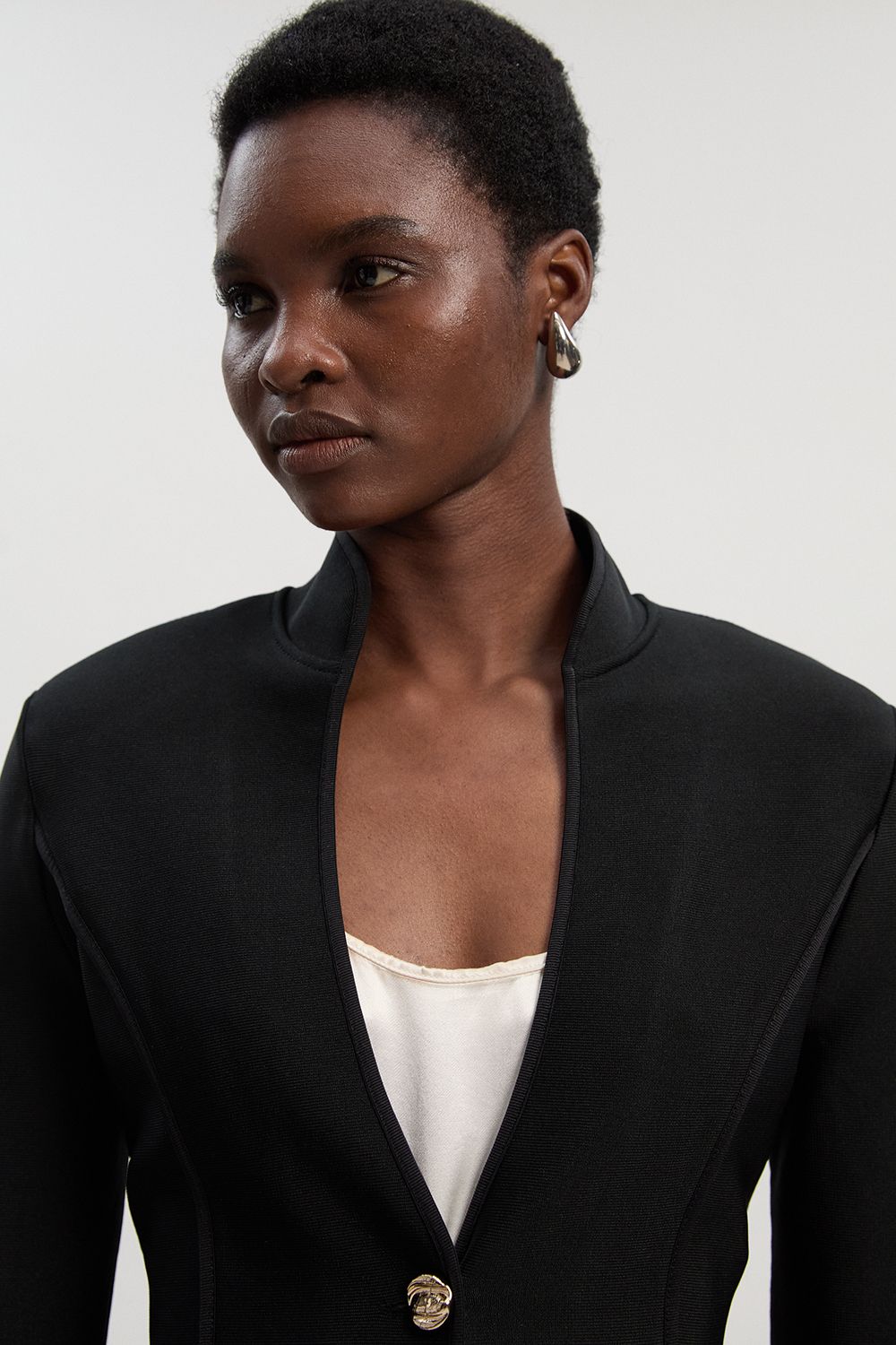 KarenMillen Figure Form Bandage Knit Jacket