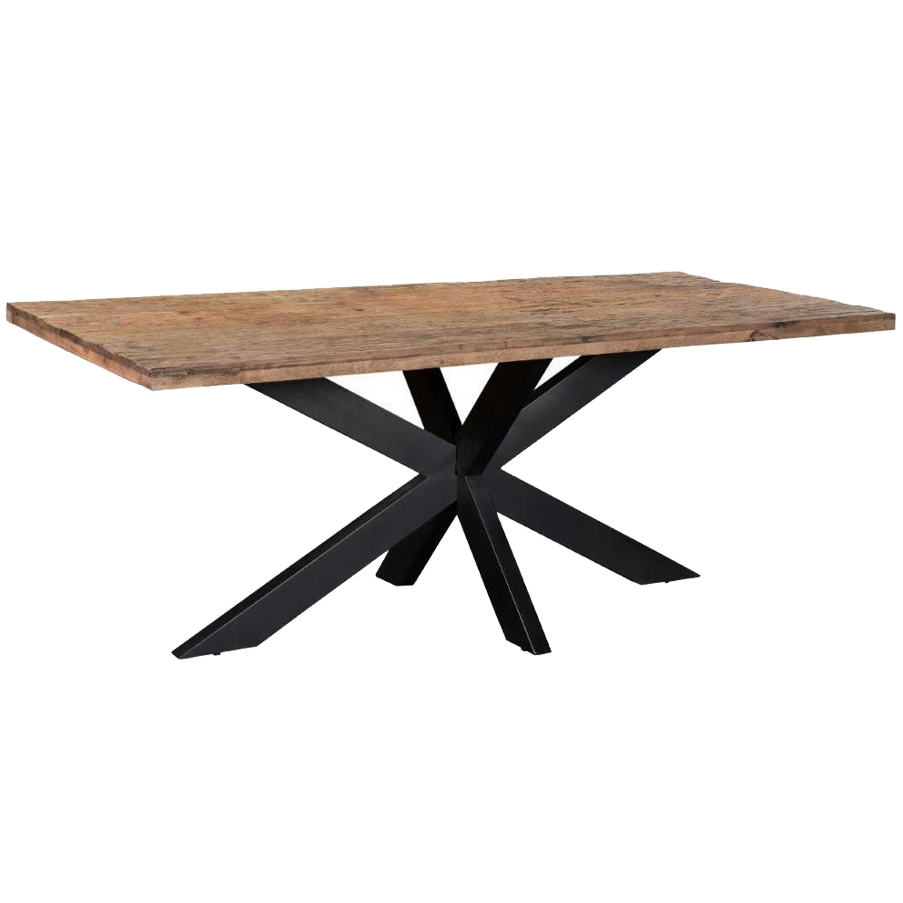 RIVERWOOD - RIVERWOOD-Table à manger 8/10 personnes L200,Spider et Bois recyclé