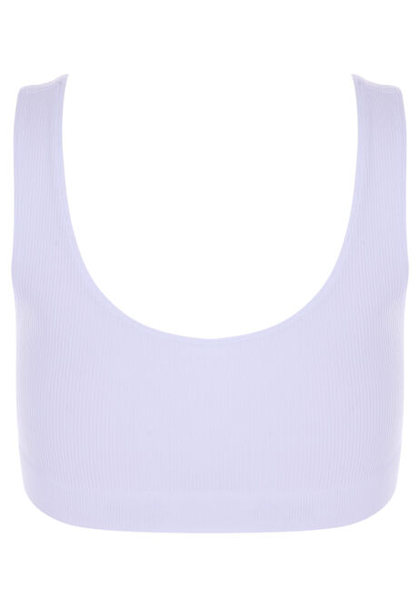 Older Girls Plain White Thick Strap Comfort Bra
