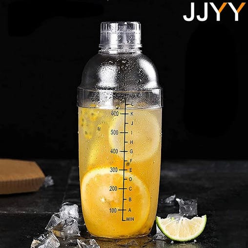 NNEOBA Transparent Cocktail Shaker for Bartender Bar Tools