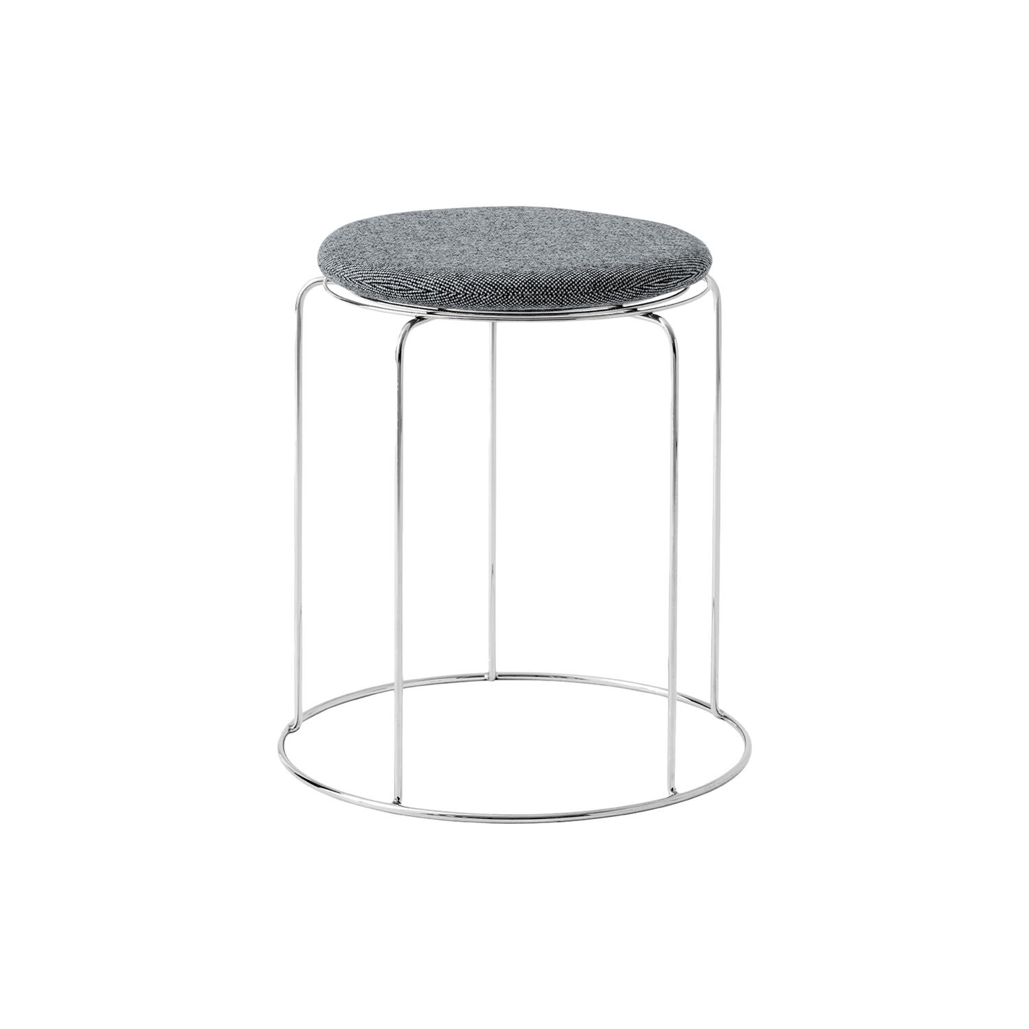 Wire Stool VP11 skammel med hynde, Hallingdal 130