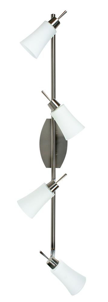Lampa sufitowa nikiel-biała KROTON 4xG9x40W wym: 17x73x10 cm Candellux