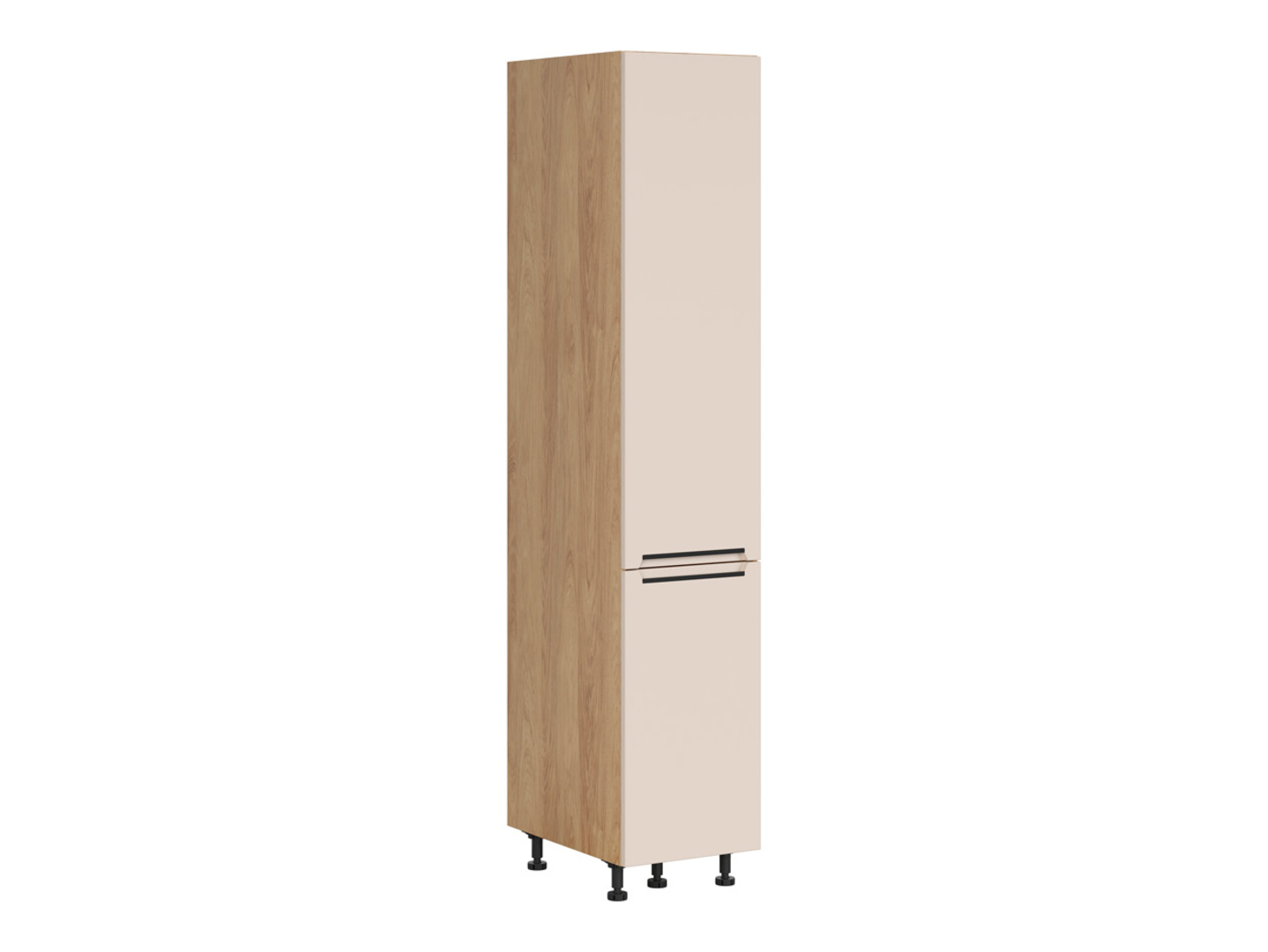 Szafka kuchenna wysoka Iris 40 cm z koszem cargo dąb hikora/alhamra mat