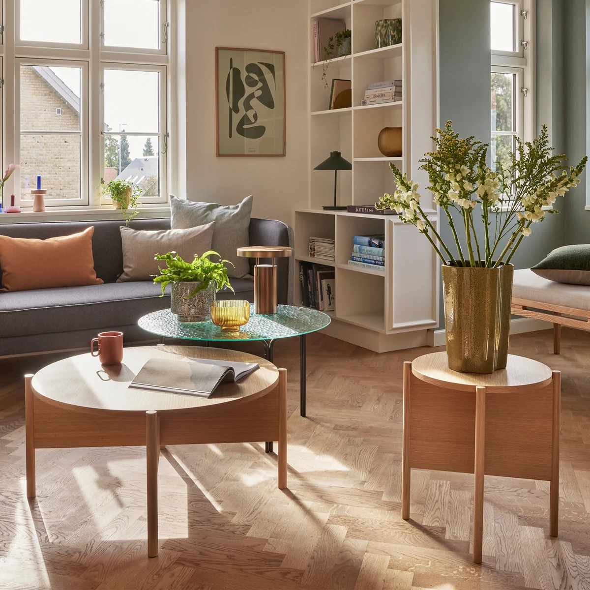 Hübsch Interior - Heritage Beistelltisch, Ø 86 cm, Eiche