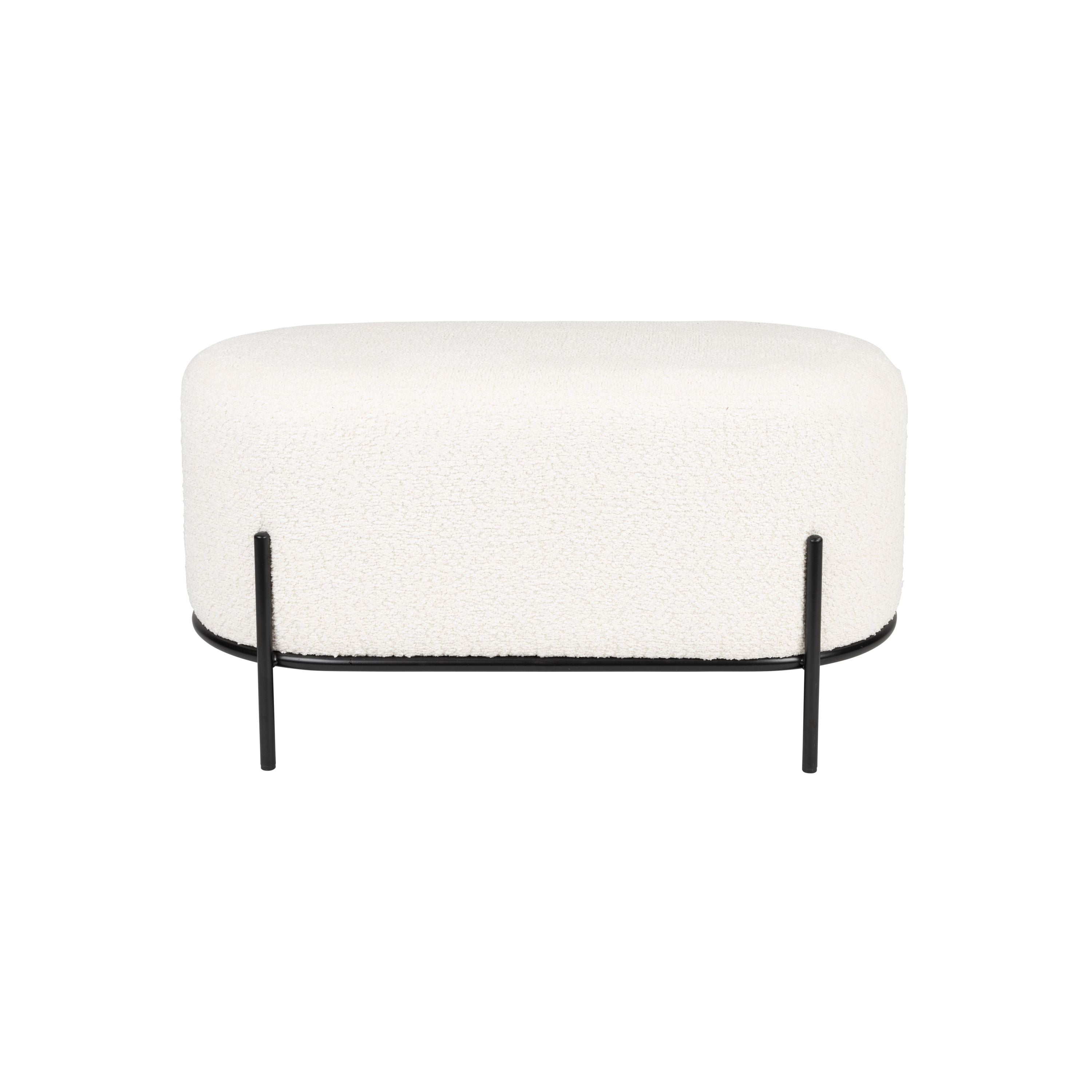 Housecraft Living Boz Hocker/ bankje Off-White - Wit