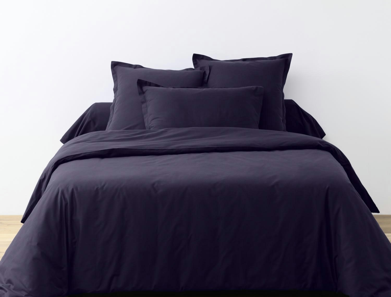 UNI BP - Taie d'oreiller coton bleu 50x70 cm