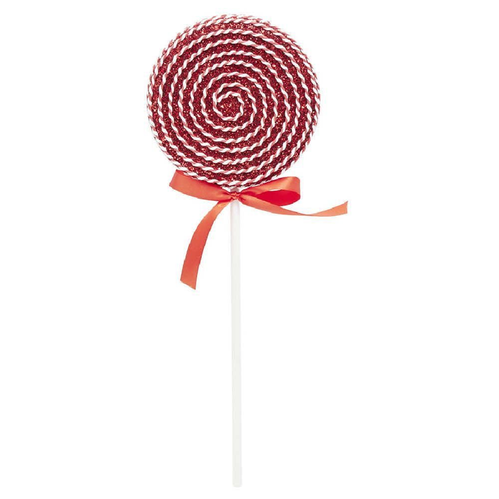 Sucette de No&euml;l à planter rouge Ø14xH40cm