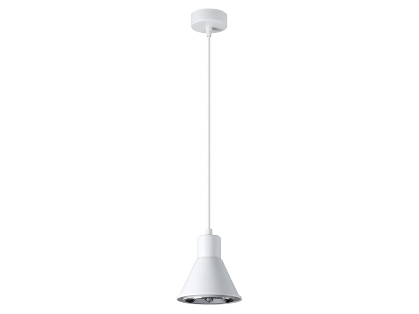 Lampa wisząca Taleja stalowa biała