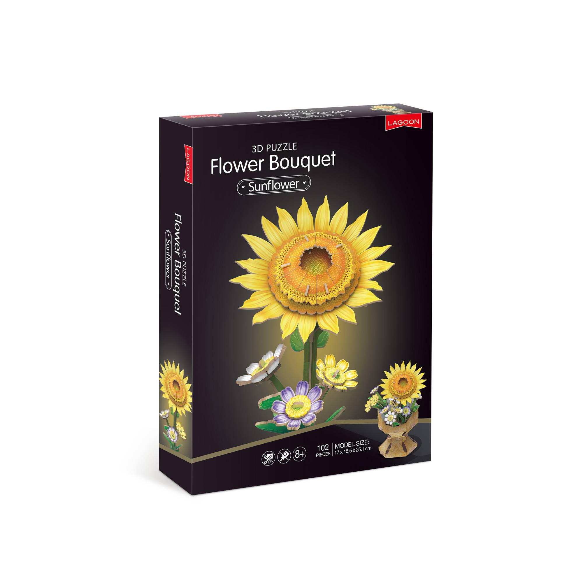 Sunflower Bouquet 3D Puzzle